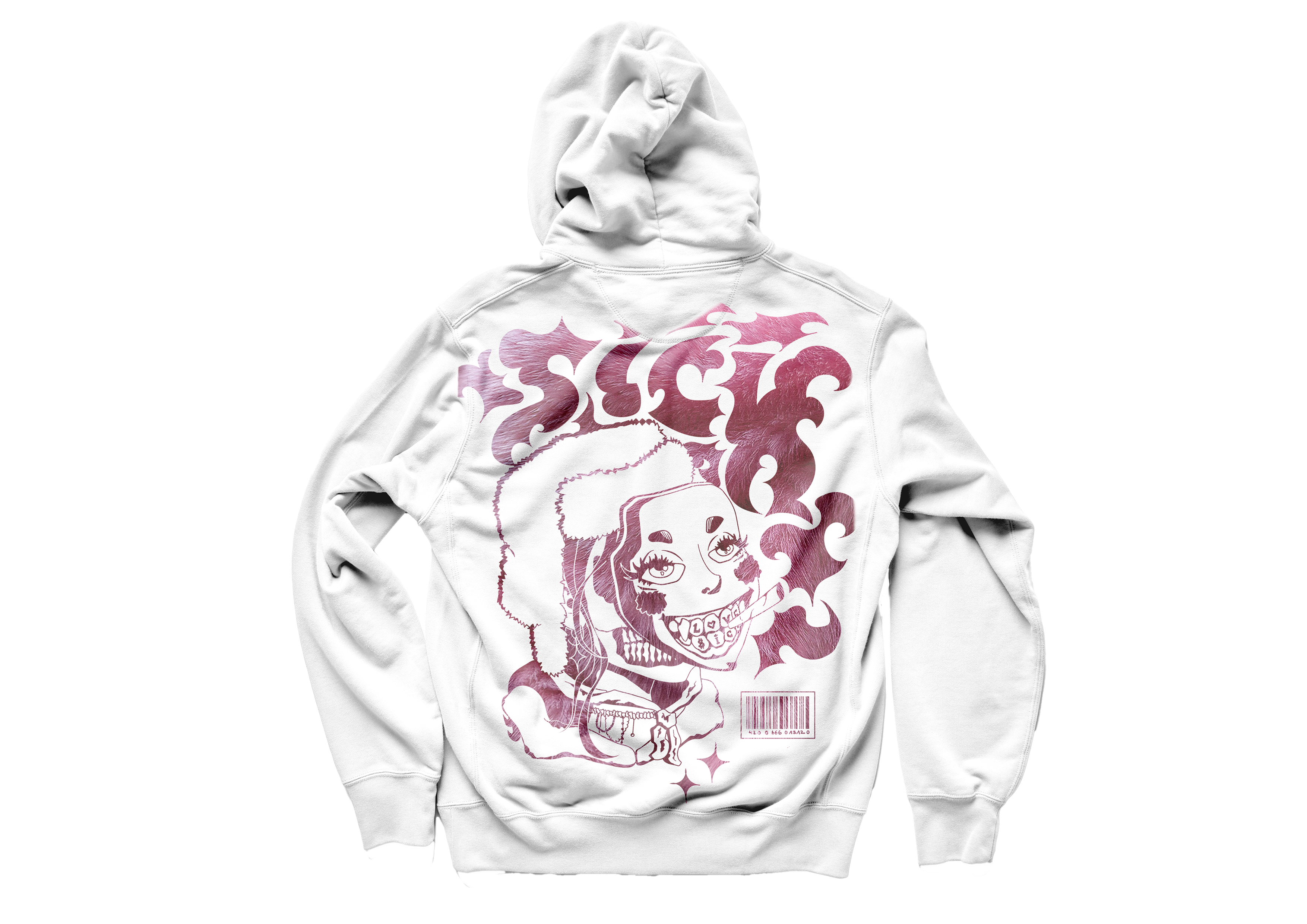 Illustrated figure of a person crouching on outdoor stairs. They are dressed in an oversized dark jacket, blue jeans, and a hooded hat. The real-life stair photo blends with the comic-style drawn character in the foreground.